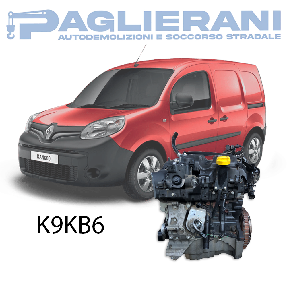 Engine K9KB6 Renault Kangoo 2013-2016 1500 [1.5] Diesel DCI 66KW 90HP 160.000 KM