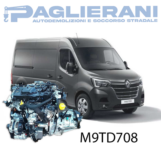 Motore M9TD708 Renault Master III 2010-2024 2300 [2.3] DCI Diesel 107KW 145CV 180.000 KM