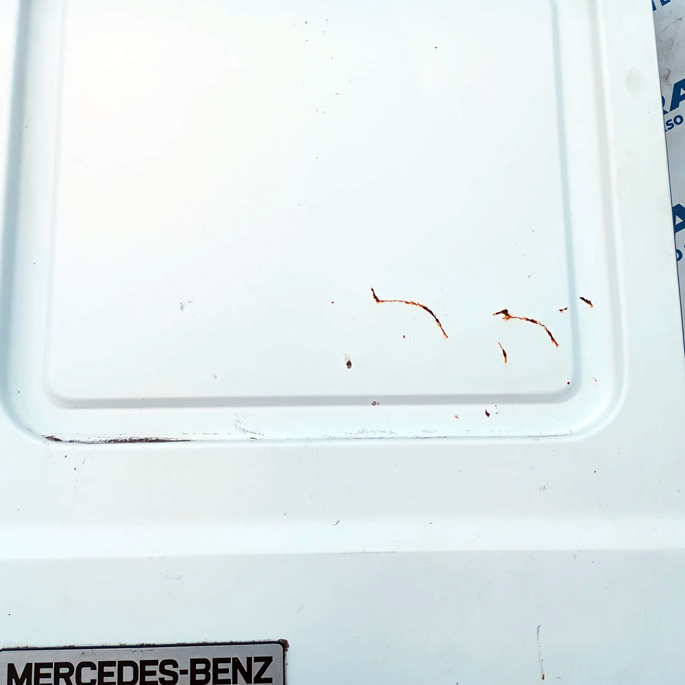 Porta Portiera Sportello Posteriore Originale Sinistro SX Mercedes-Benz MB100 1981-1996 Bianco