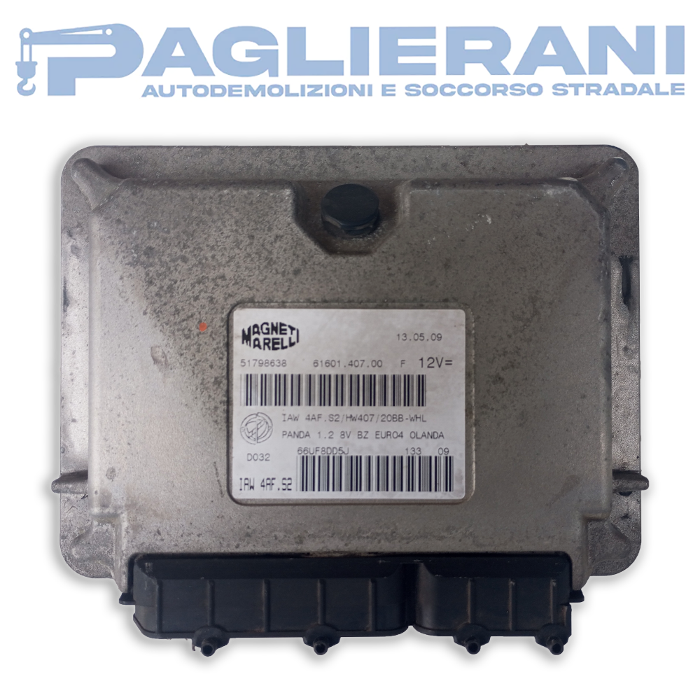 Centralina ECU Motore Magneti Marelli IAW4AFS2 FIAT Panda (Cod. Rif. 51798638)