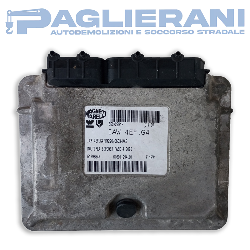 Centralina Magneti Marelli ECU FIAT Multipla IAW4EF.G4 (Codice Rif. 51798647)