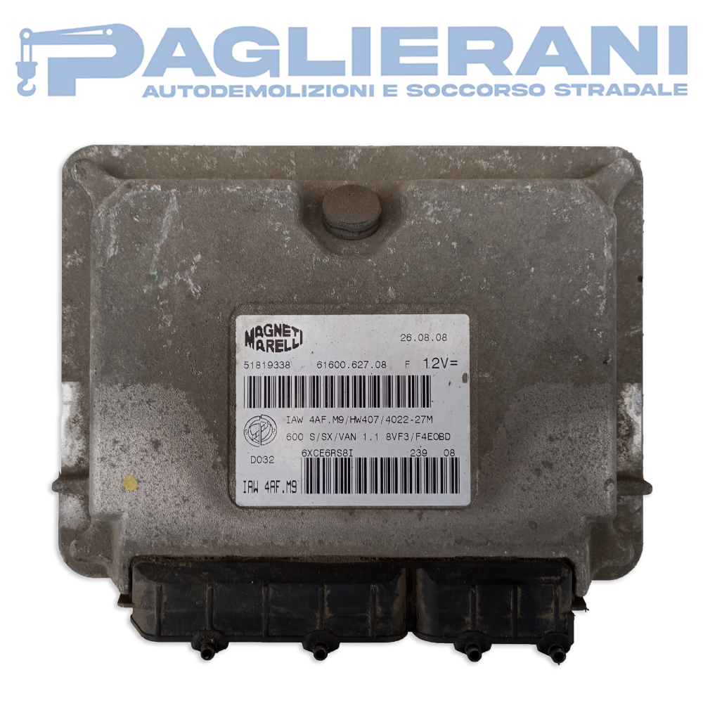 Centralina ECU Motore Magneti Marelli FIAT 600 (Cod. Rif. 51819338)