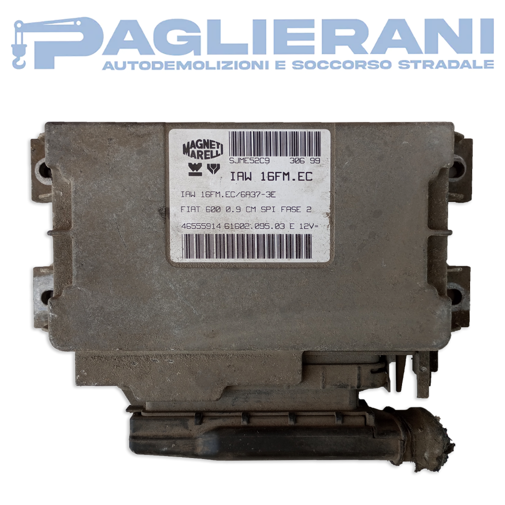 Magneti Marelli ECU Engine Control Unit FIAT Seicento IAW 16FM.EC (Ref. Code 46555914)