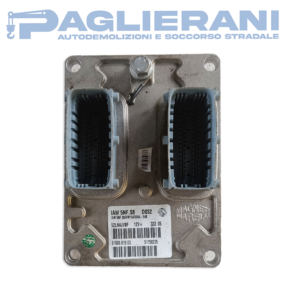 Centralina ECU Motore Magneti Marelli FIAT Panda 4x4 IAW 5NF.S8 D032 (Codice Rif. 51758235)