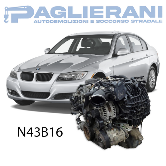 Motore N43B16 BMW Serie 3 E90 4x4 2007-2011 90KW 120CV 1600 [1.6] Benzina 289.000 KM