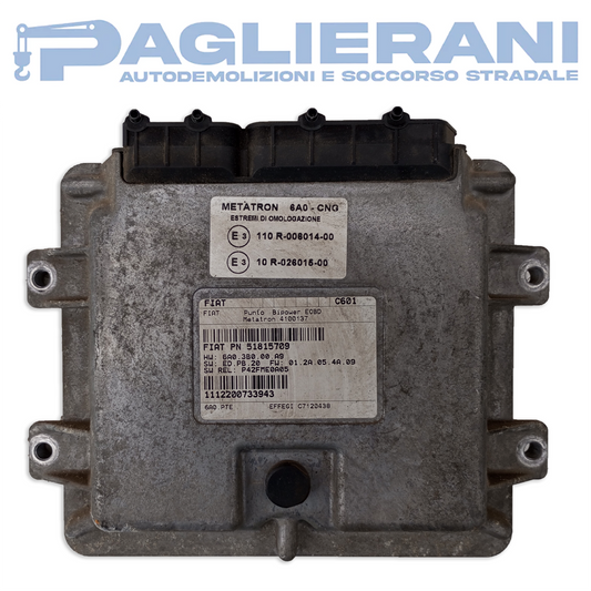 Centralina ECU Motore FIAT Punto 188 Bipower (PN 51815709)