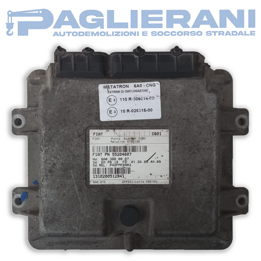 Centralina ECU Motore FIAT Punto 2004 1310200512941 (Codice Rif. PN 55204807)