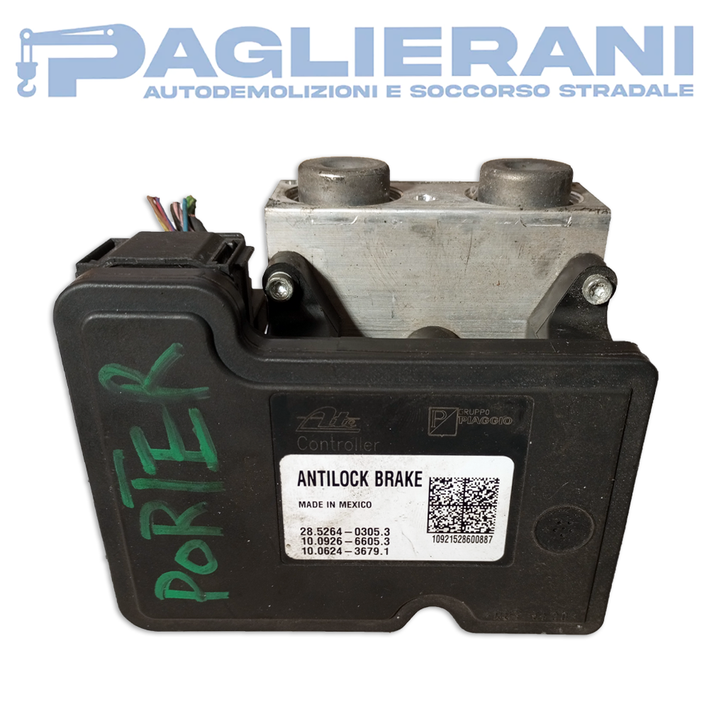 ECU ABS pump ATE Piaggio Porter 2018 10.0624 - 3679.1 (10.0926 - 06605.3)