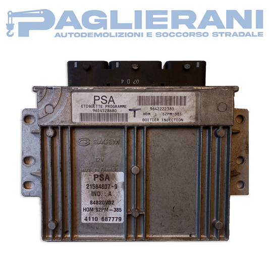 PSA SAGEM ECU Engine Control Unit Citroen Peugeot (9654528680)