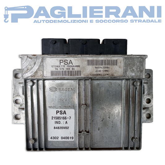 Centralina PSA SAGEM ECU Motore (Codice Rif. 9657018380)