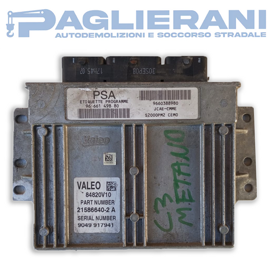 Centralina Valeo ECU Motore Citroën C3 (Codice Rif. 21586640-2A)