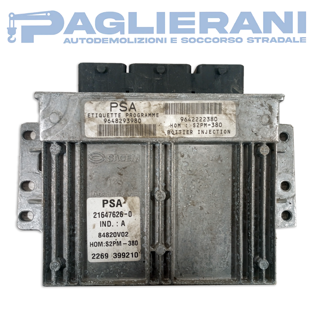 Centralina PSA SAGEM ECU Motore Citroen/Peugeot (9648293980)