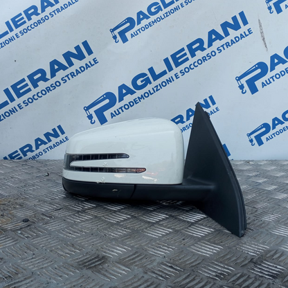 Specchietto Retrovisore Elettrico Destro DX Originale Mercedes Benz Classe A [W176] 2013-2018 Bianco 7 PIN (A1768100216)