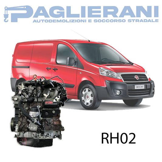 Motore RH02 FIAT Scudo 2010-2015 Euro5 120KW 163CV 2000 [2.0] Turbo Diesel 250.000 KM