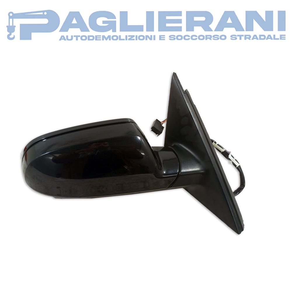 Specchietto Elettrico Originale Retrovisore Audi A4 2014 Destro DX Nero 6 Pin