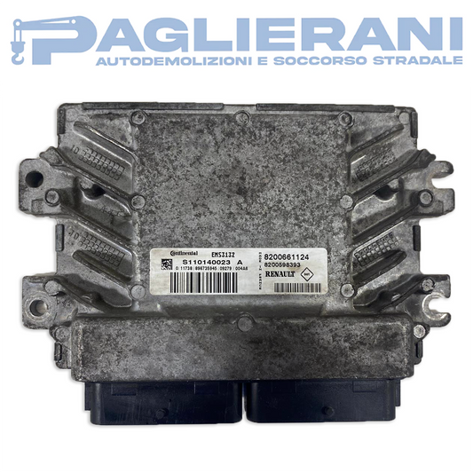 Centralina Continental ECU Motore EMS3132 Dacia Logan 8200661124 (Codice Rif. S110140023A)