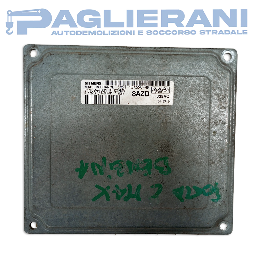 Centralina ECU Motore Siemens Ford SIM29 8AZD J38AC (S118944001)