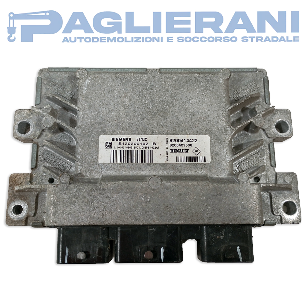 ECU Siemens Engine Renault SIM32 8200414422 (Ref. Code S120200102B)