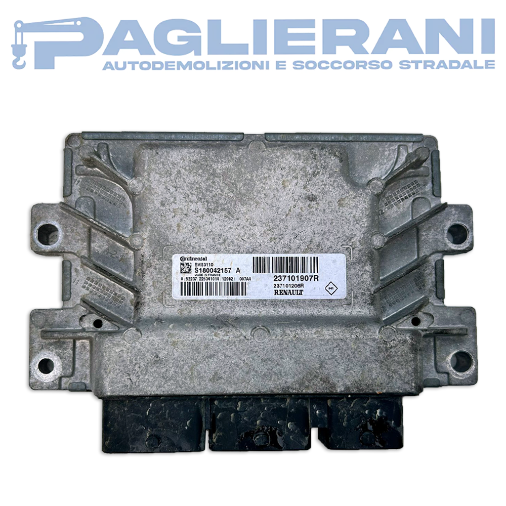 Continental ECU Engine Control Unit Renault Clio 2008-2015 EMS3110 237101907R (S180042157 A)
