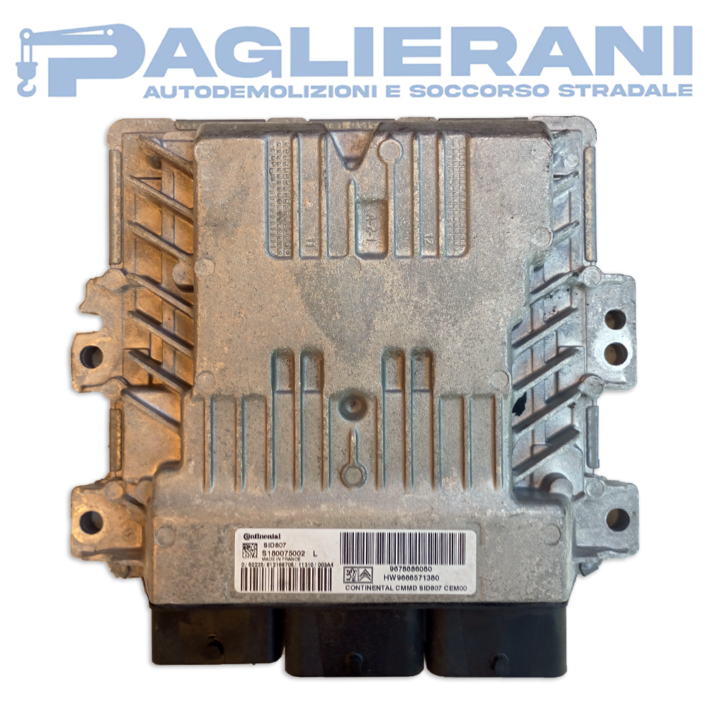 Centralina Motore ECU Continental Peugeot 5008 2009-2017 SID807 HW9666571380 (S180075002L)