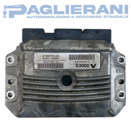 Valeo Engine Control Unit ECU Renault Megane II 2002-2010 S3000 21586163-9A (8200509516)