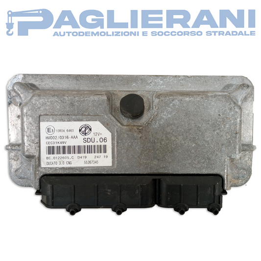 Centralina Motore ECU Magneti Marelli FIAT Ducato 2006-2012 SDU.06 BC.0122605.C D419 HW002 0316-AAA (55267345)