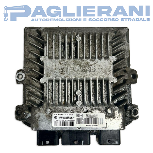 Centralina ECU Siemens Motore Citroen Berlingo Peugeot Partner 2003 SID801A SW9653577680 (5WS40155A-T)