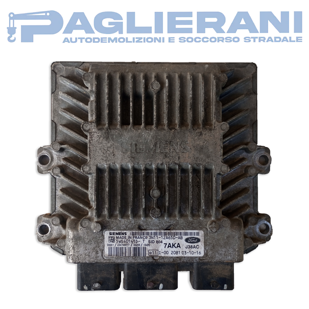 Centralina ECU Motore Siemens Ford SID804 7AKA (Codice Rif. 5WS40141D-T)