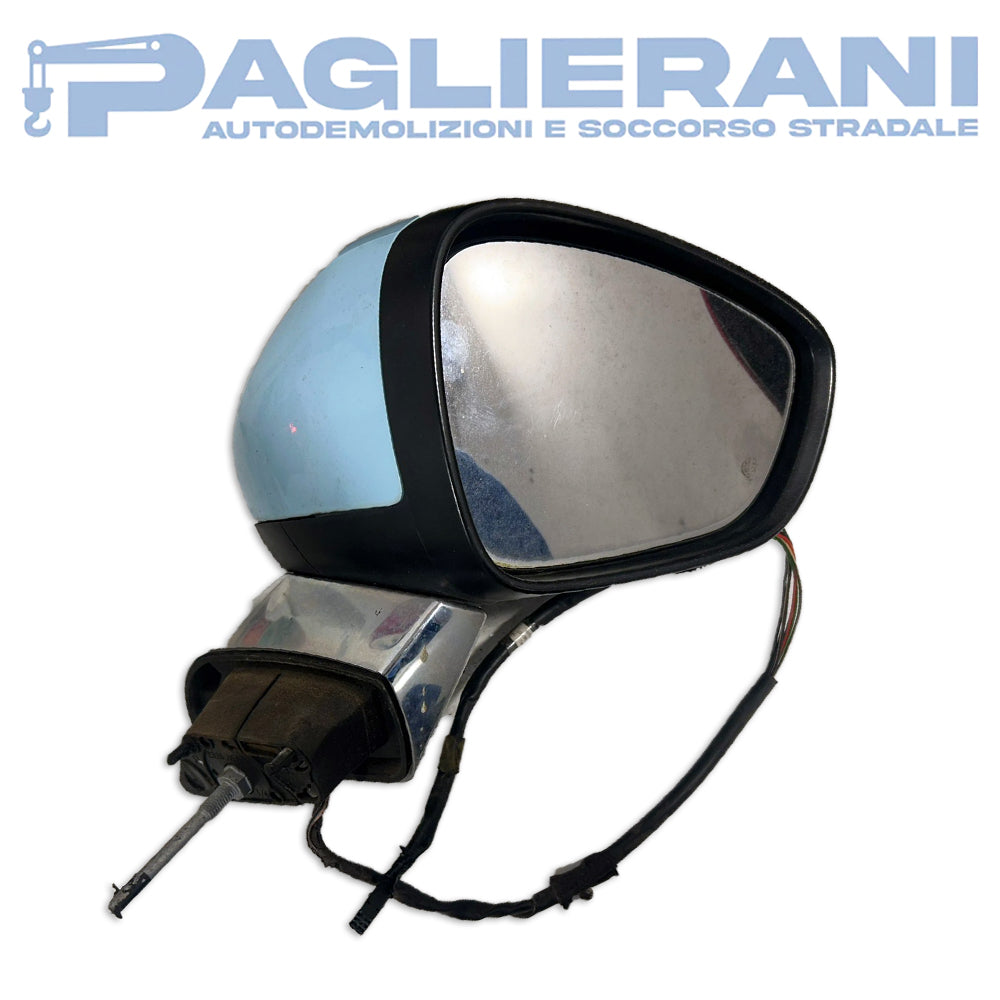 Specchietto Retrovisore Elettrico Destro DX Originale Citroen DS3 2009-2015 Azzurro [5 PIN] (020715608391)