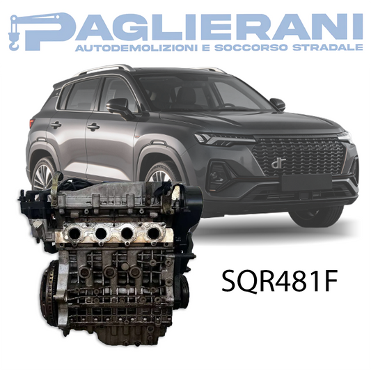 Motore SQR481F DR5 2015 Benzina 1600 [1.6] 87KW 118CV 153.000 KM