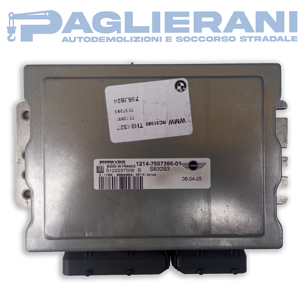 Centralina SiemensVDO ECU Motore Mini S122237006B 1214-7557395-01 (S83293)