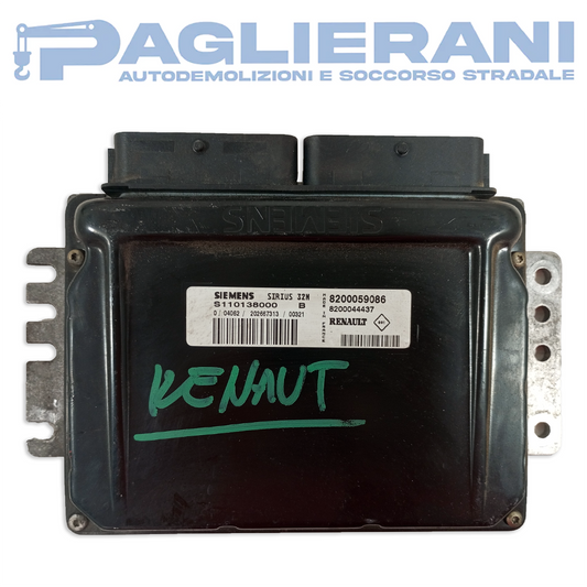 Centralina ECU Motore Renault Siemens Sirius 32N 8200059086 (Codice Rif. S110138000)