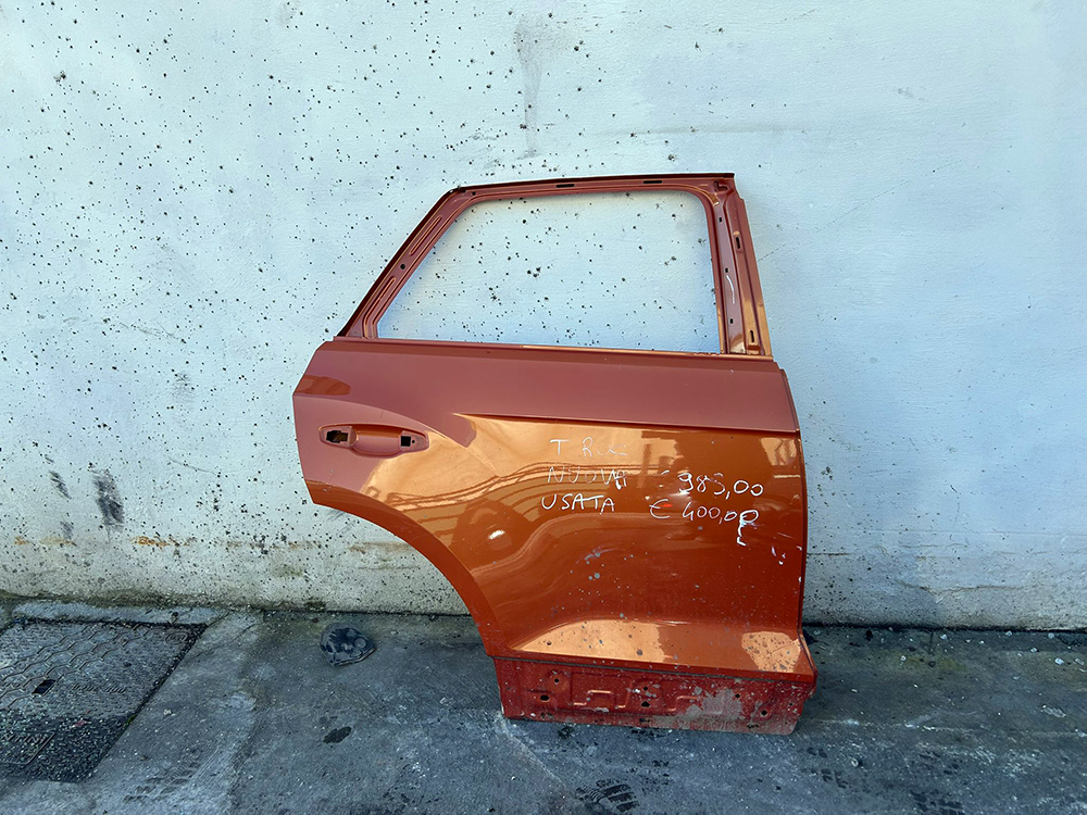 Porta Portiera Sportello Posteriore Originale Destro DX Volkswagen T-ROC 2017-2022 Arancione