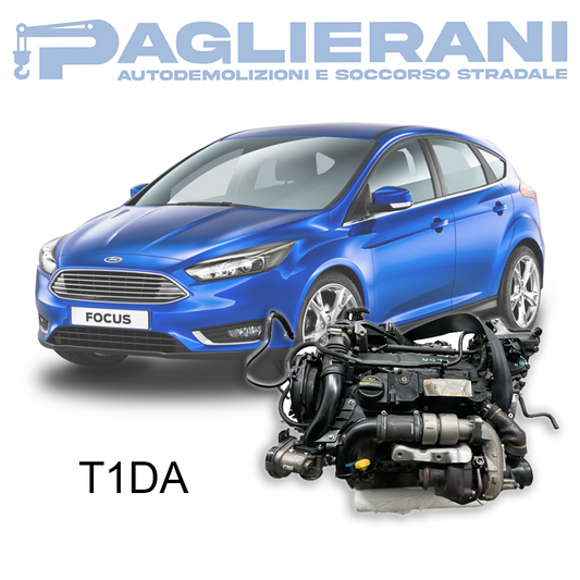 T1DA Engine Ford Focus 1.6 HDI Diesel 6 Speed ​​2010>2020 120,000 Km