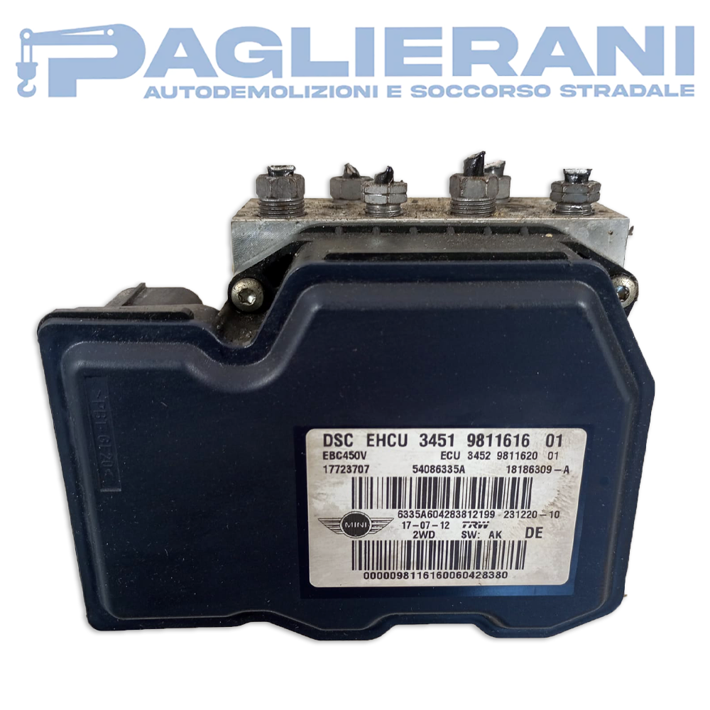 Centralina TRW Pompa ABS Mini Countryman [R60] 2010-2016 EBC450V DSC EHCU (3451981161601)