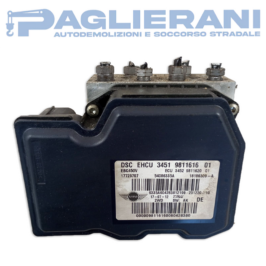 Centralina TRW Pompa ABS Mini Countryman [R60] 2010-2016 EBC450V DSC EHCU (3451981161601)