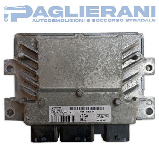 Centralina Motore ECU Continental Ford Fiesta 2008-2017 V2CA J38AC EMS2102 (S180047012A)