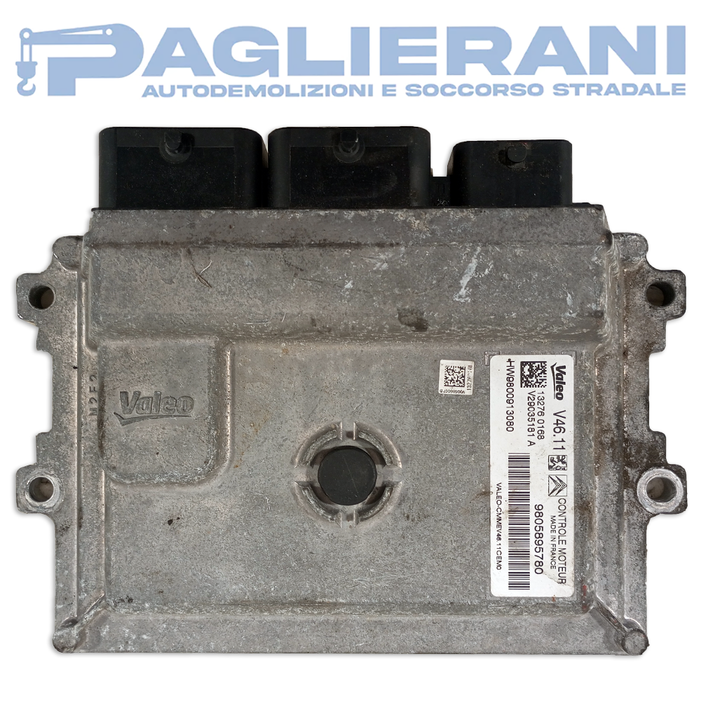 Centralina Motore ECU Valeo Citroen C3 2009-2016 13276 0168 9805895780 (V29035181A)