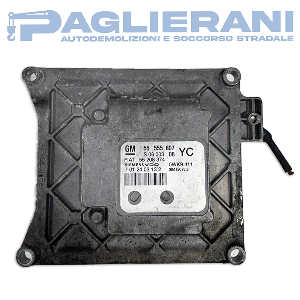 GM SiemensVDO ECU Engine Control Unit FIAT Croma 2007-2010 555555807 YC 55208374 5WK9411 S06003 (7012403132)