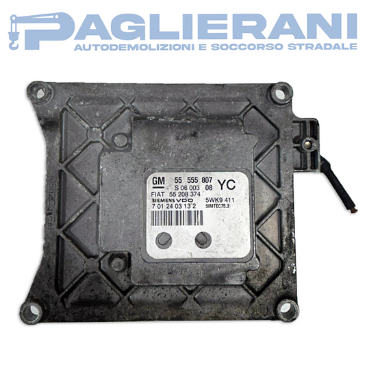 GM SiemensVDO ECU Engine Control Unit FIAT Croma 2007-2010 555555807 YC 55208374 5WK9411 S06003 (7012403132)