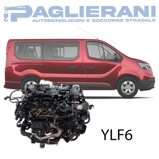 Motore YLF6 Renault Trafic 2019 2000cc TDCI 90.000 Km