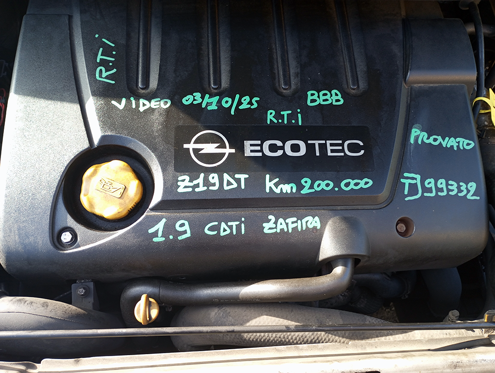 Motore Z19DT Opel Meriva B 2005-2014 1900 [1.9] CDTI Diesel 88KW 120CV 200.000 KM