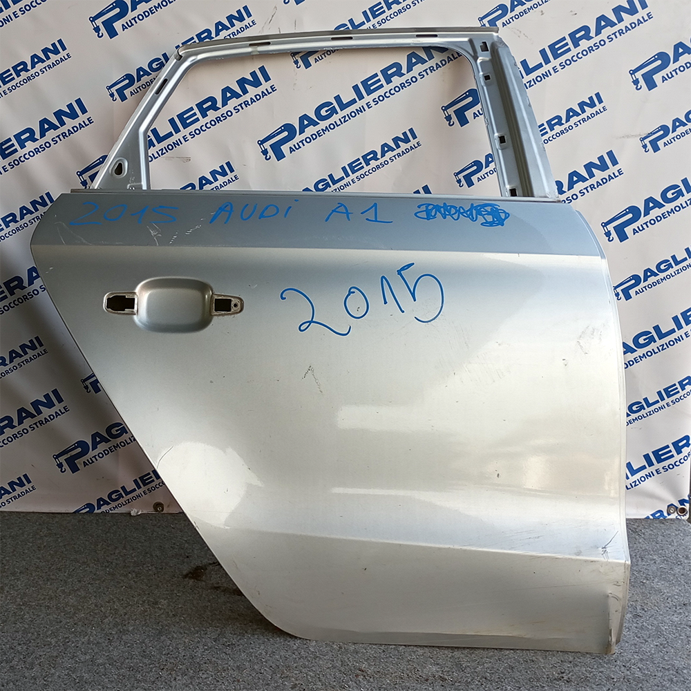 Porta Portiera Sportello Posteriore Originale Completo Destro DX Audi A1 2015 Grigio
