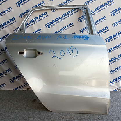 Porta Portiera Sportello Posteriore Originale Completo Destro DX Audi A1 2015 Grigio