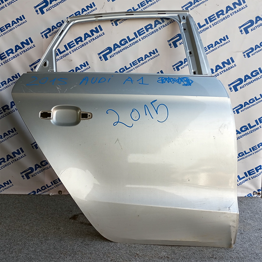 Porta Portiera Sportello Posteriore Originale Completo Destro DX Audi A1 2015 Grigio