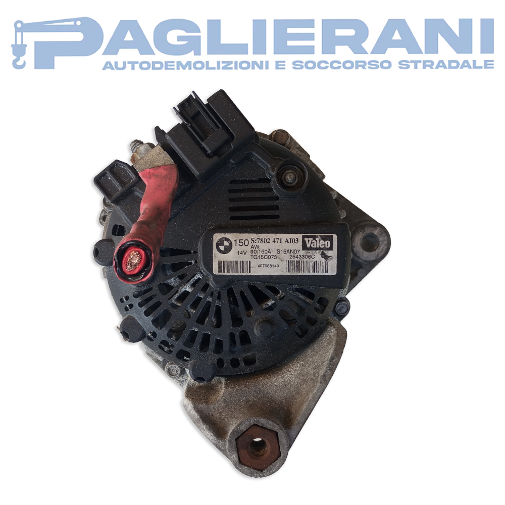 Alternatore Valeo BMW 14v 90/150A (Codice Rif. 7802471 A103)