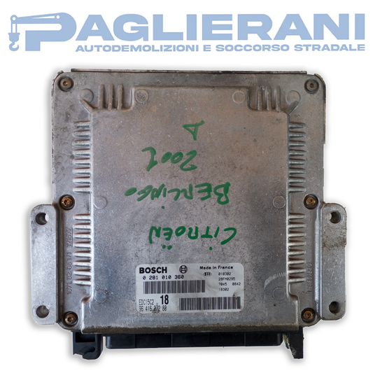 Centralina BOSCH ECU Motore Citroen Berlingo 2001 EDC152C2 (Codice Rif. 0281010360)