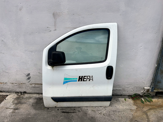 Original Complete Left Front Door Peugeot Bipper I 2008-2017 White