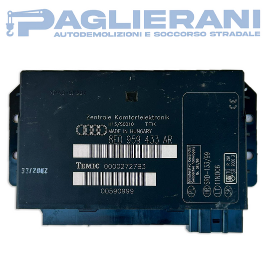 Temic Control Unit Audi Comfort Control Unit Audi A4 2001-2004 (8E0959433AR)
