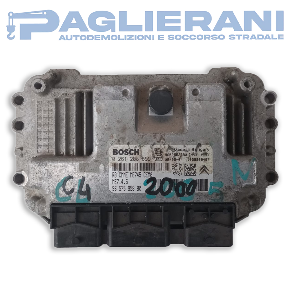 BOSCH ECU Engine Control Unit Citroën C4 2005 (Ref. Code 0261208899)